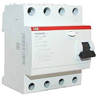 Выключатель дифференциального тока УЗО ABB FH204AC 4п 63А 300мА 6,0кА тип AC картинка